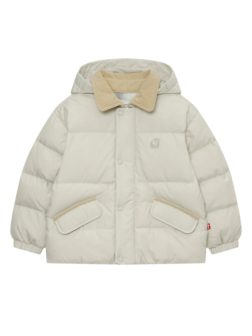 Allbor Crystal-Down Hoodie Jumper - K_OATMAL