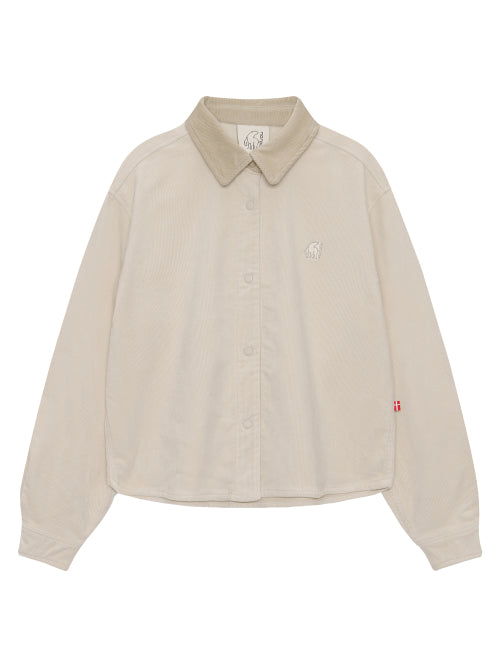 Corduroy Shirt - W_OATMAL
