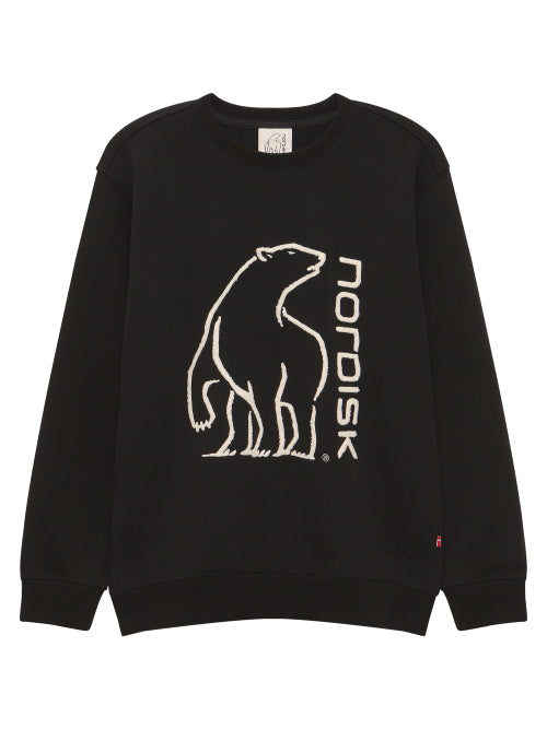 Big Polar Bear Napping Sweatshirt - U_Black