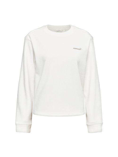 VELOUR (Beloa) Women's long-sleeved MTM T-shirt_Cream