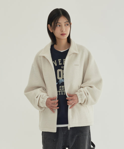 WOOL ZIP-UP JACKET