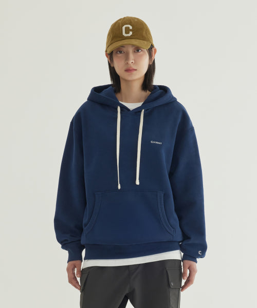 SMALL LOGO BRUSHED HOODIE