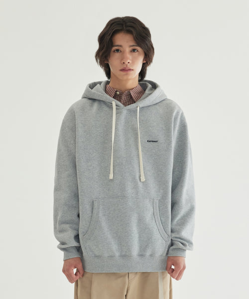 SMALL LOGO BRUSHED HOODIE