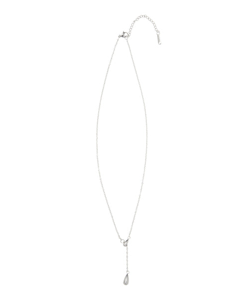 Tearls Drop Necklace [SILVER]