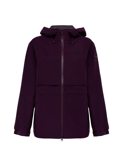 WEATHER FLEX (Wether Flex) Women's Middle 2.5L Waterproof Jacket_Dark Magenta