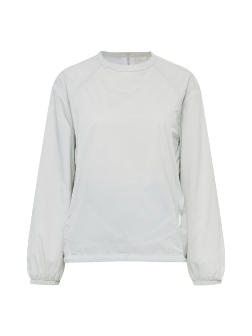 SHIRRING Women's Octa Lining MTM T-shirt_Snow gray