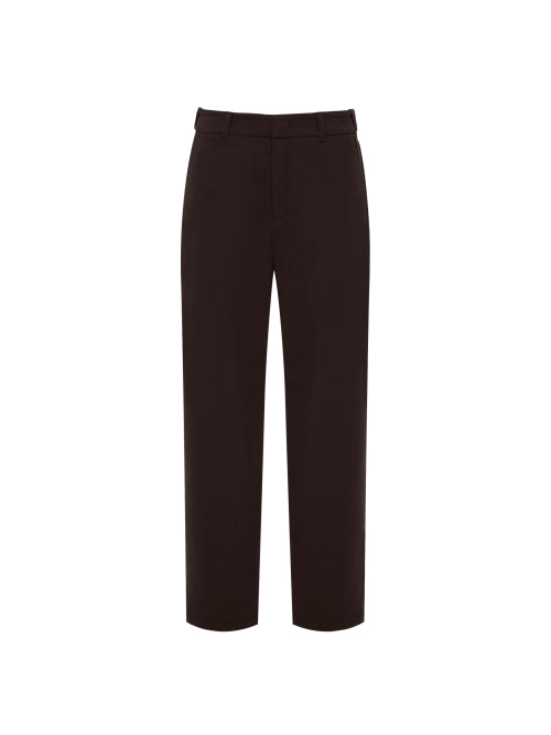 LAYER 7 (Layer 7) Women's Standard Elastic Pants_RED BROWN