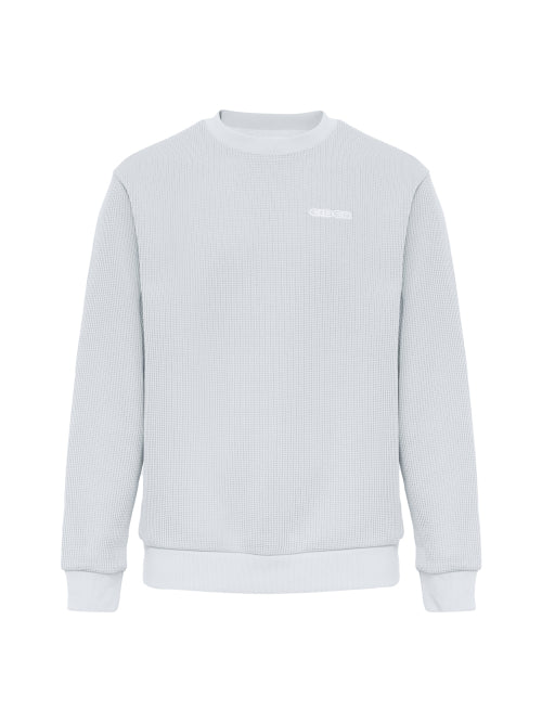 WOOLY (Woolly) Men's long-sleeved MTM T-shirt_Snow gray