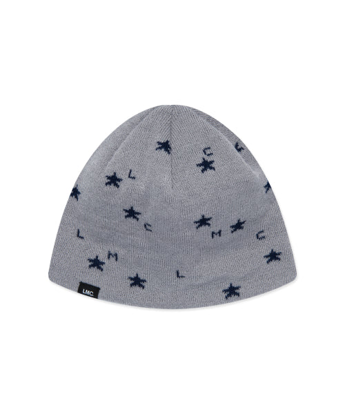 STAR UNCUFFED BEANIE gray