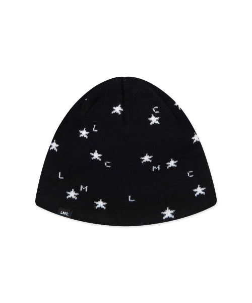 STAR UNCUFFED BEANIE black