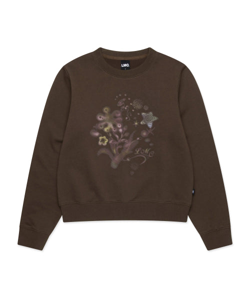 WM BLURRING FLOWER SWEATSHIRT brown