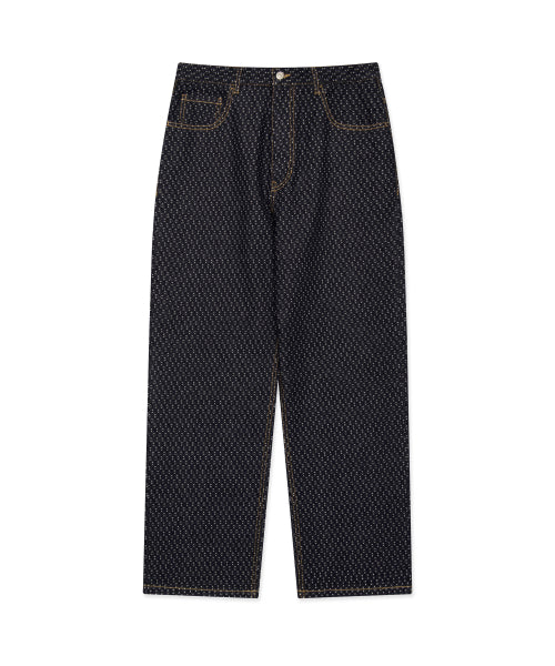 POCKET STITCH DENIM PANTS indigo