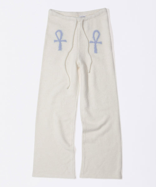 Ankh Boucle Knit Pants Ivory