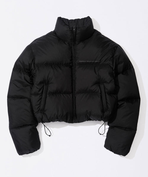 Matte Cropped Puffer Down Black
