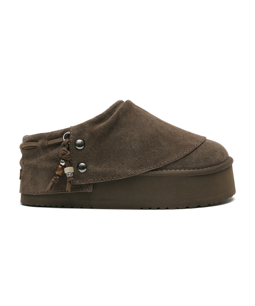 STUD MAXI FOLDED MULES - 2 colors