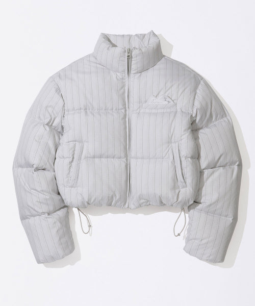 So Demure Cropped Puffer Down Ivory