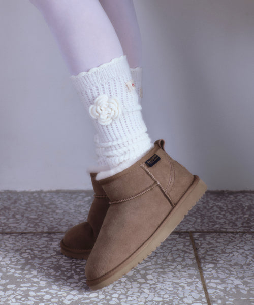CROCHET SOCKS - IVORY