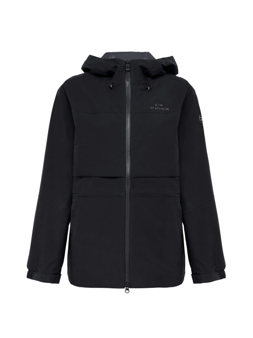 WEATHER FLEX (Wether Flex) Women's Middle 2.5L Waterproof Jacket_Black