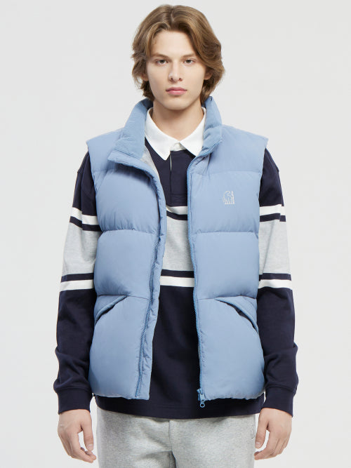 Crystalline Puffer Vest - U_Sky Blue