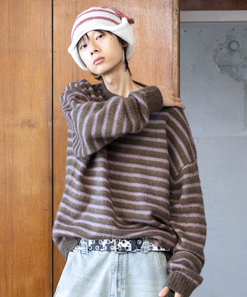 GNT067 Doctown Hairdresser Pullover Knit (PURPLE)