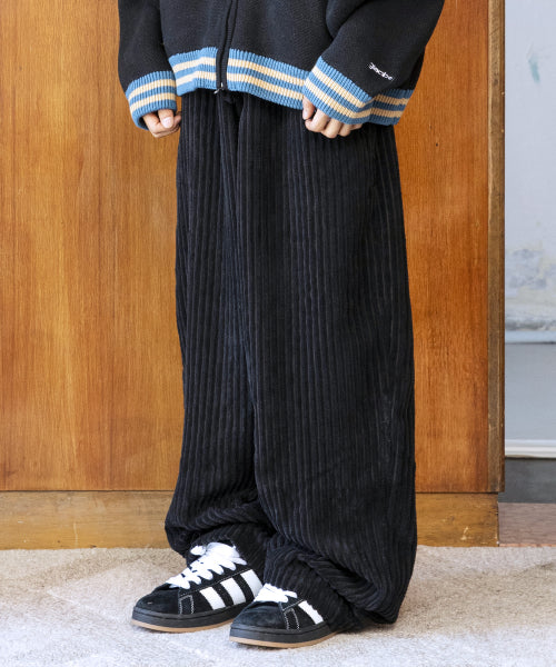 GP152 Big Corduroy Easy Pants (BLACK)