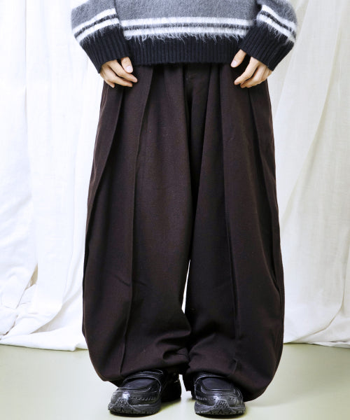 GP150 Split Wide Slacks (BROWN)