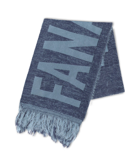 GAC030 Panatic Hair Ornament Jacquard muffler (NAVY)