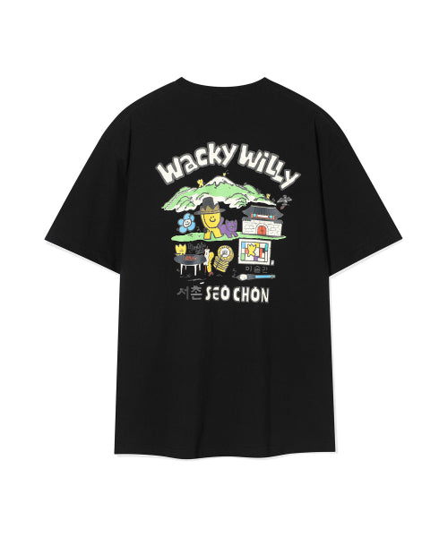 Seochon Graphic Short-sleeved Shirt Black