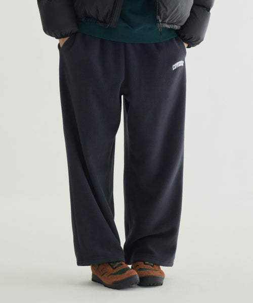 WARM ON ARCH LOGO WIDE FLEECE PANTS