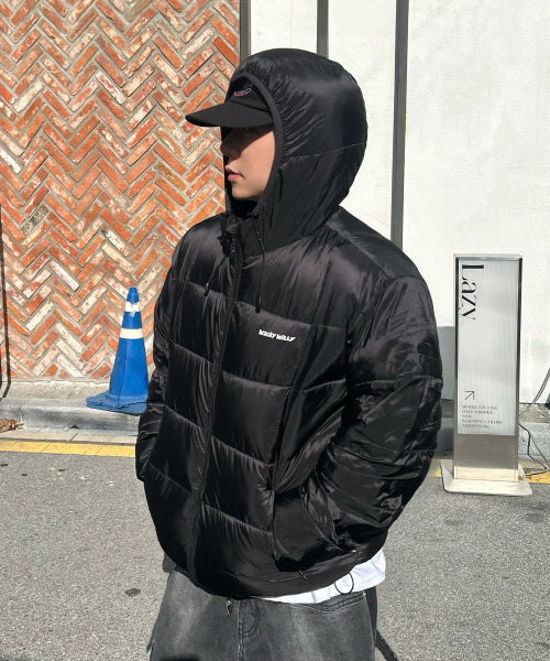 Light Lipstop Padded Jumper Black