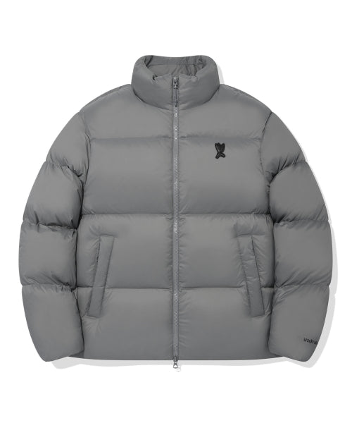 Duckie Down Short Puffy Gray