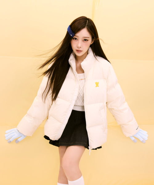 Ducky Down Short Puffer Cream