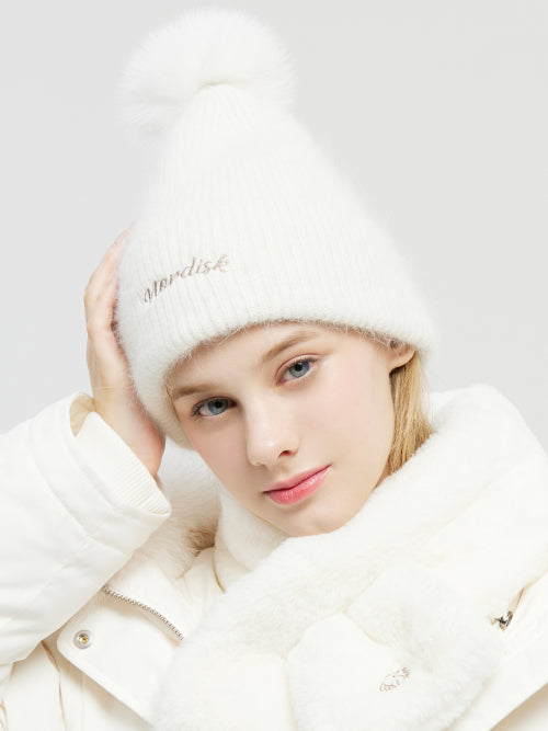 [Early Breeze] Foam Angora Beanie_Off White
