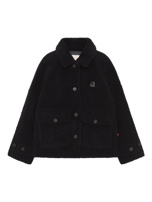WOOL Collar Jacket - W_Black
