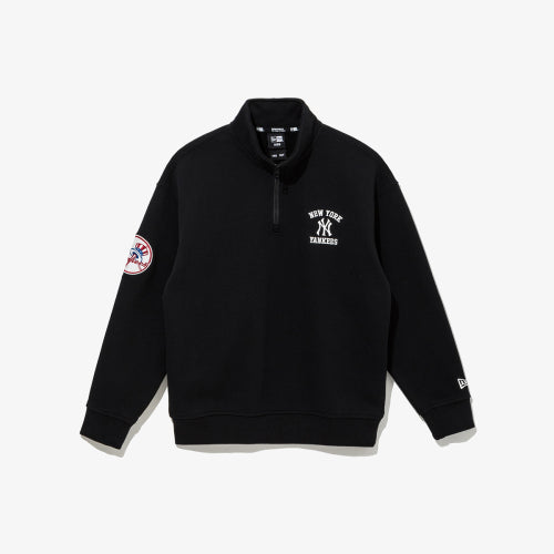 APK MLB HALF ZIP UP FT53 NEYYAN BLK