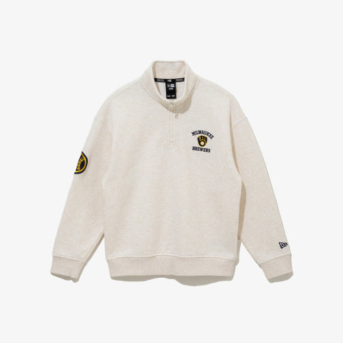 APK MLB HALF ZIP UP FT53 MILBRE OAT