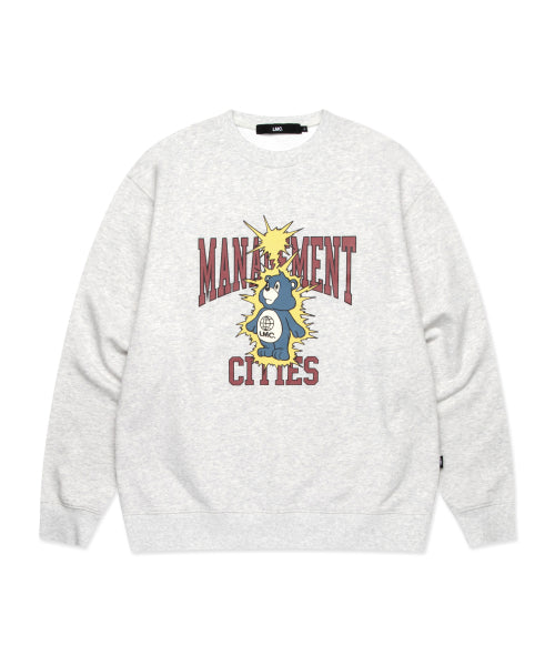 THUNDER BEAR SWEATSHIRT light heather gray