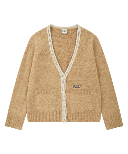 Color Scheme Point Boucle Cardigan BEIGE