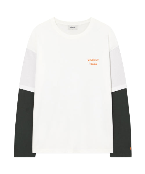 [YOSIGO] PLASTIC STILL LIFE LAYERED LONG SLEEVE
