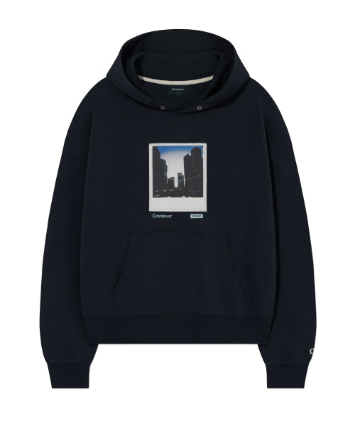 [YOSIGO] MIDNIGHT CITY POLAROID GRAPHIC HOODIE