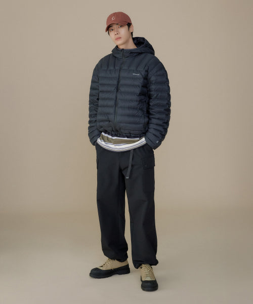 SEMI-WIDE BRUSHED CARGO EASY PANTS