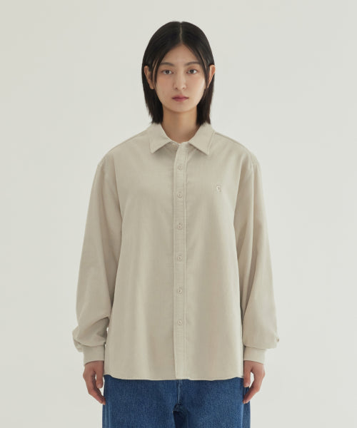 SIGNATURE SYMBOL CORDUROY SHIRT
