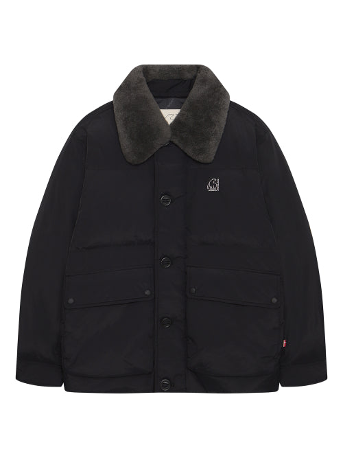 Real fur crystal-like hunting jumper - M_Black