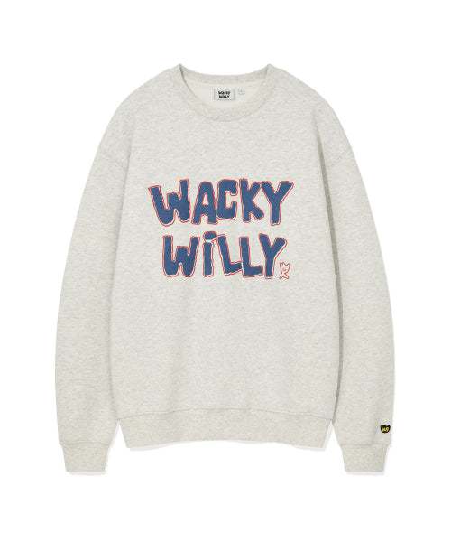 Bouquet embroidered sweatshirt light gray