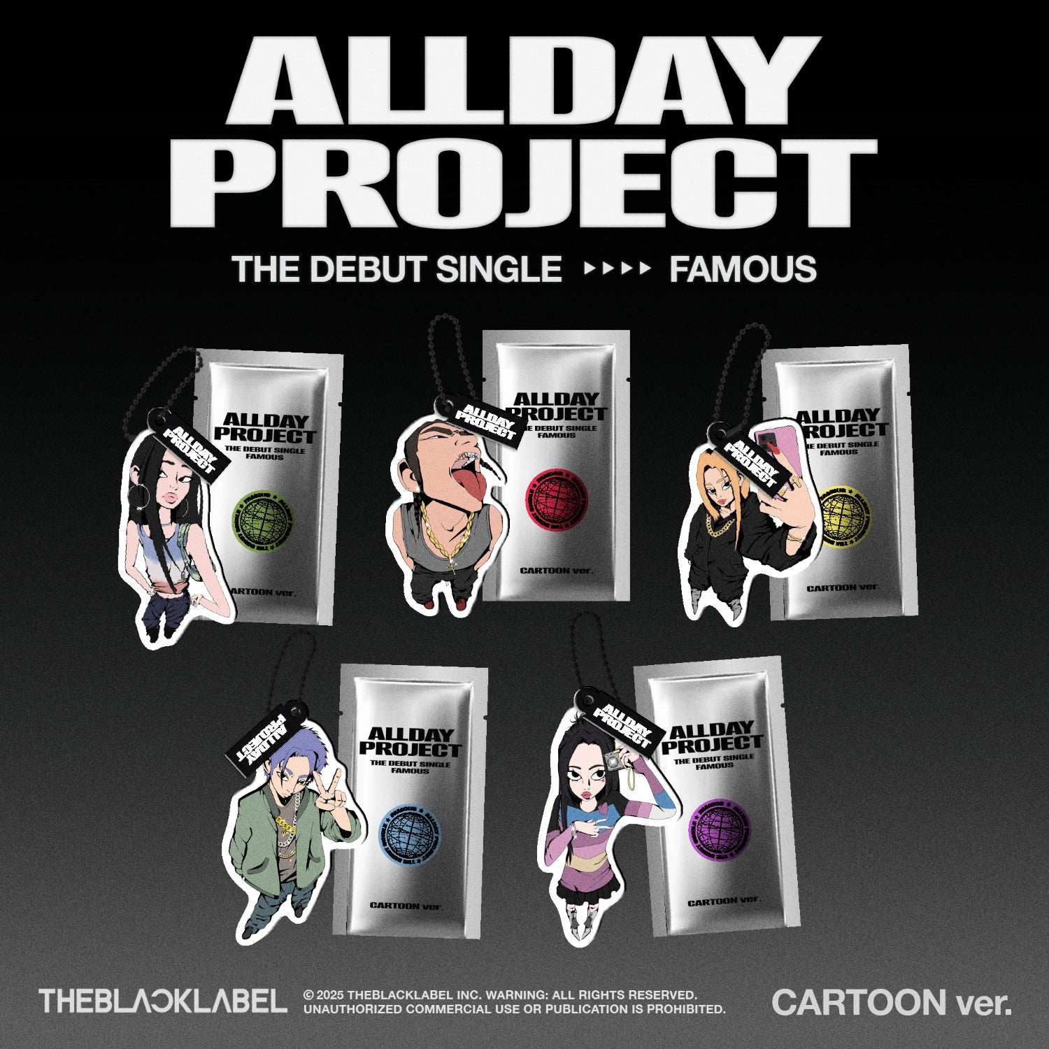 ALLDAY PROJECT The Debut Single 'FAMOUS' CARTOON ver. - YG SELECT