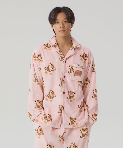 [무직타이거] 뒹굴뒹굴 무직타이거 수면 파자마(PINK)_SPPPF4VU07