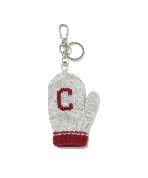 C LOGO GLOVE KNIT KEYRING