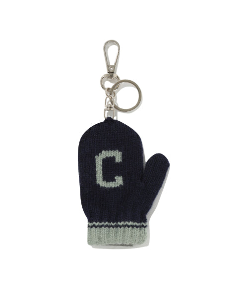 C LOGO GLOVE KNIT KEYRING