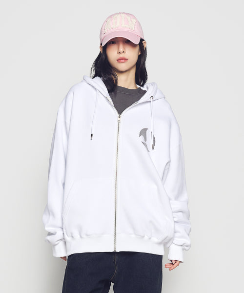 A SYMBOL CIRCLE NAPPING HOODIE ZIP UP (3COLOR)