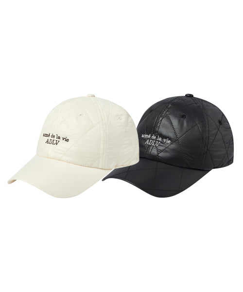 DIA QUILTED BALL CAP (2COLOR)